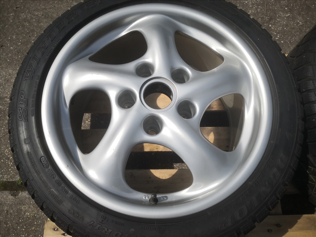 Porsche 17-es kétszéles gyári alufelnik 5x130 2. kép