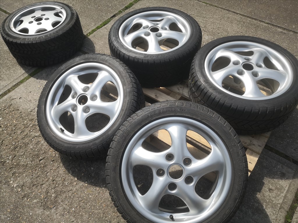 Porsche 17-es kétszéles gyári alufelnik 5x130 10. kép