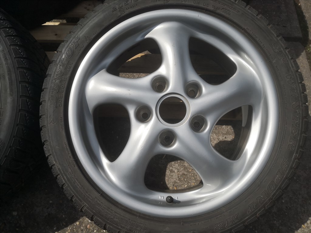 Porsche 17-es kétszéles gyári alufelnik 5x130 4. kép