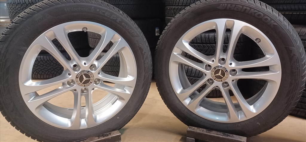  Mercedes W177 A B CLA 5x112 6,5x17 205/55 R17 téli gumikkal 4db 4. kép