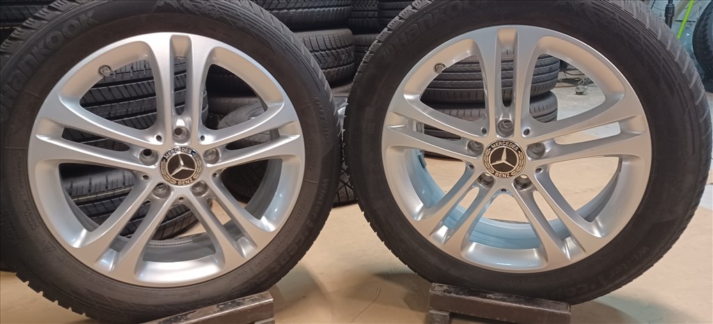  Mercedes W177 A B CLA 5x112 6,5x17 205/55 R17 téli gumikkal 4db 5. kép