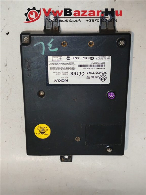 Bluetooth modul VW Passat B6 3c0035729e 3C0035729E 1. kép