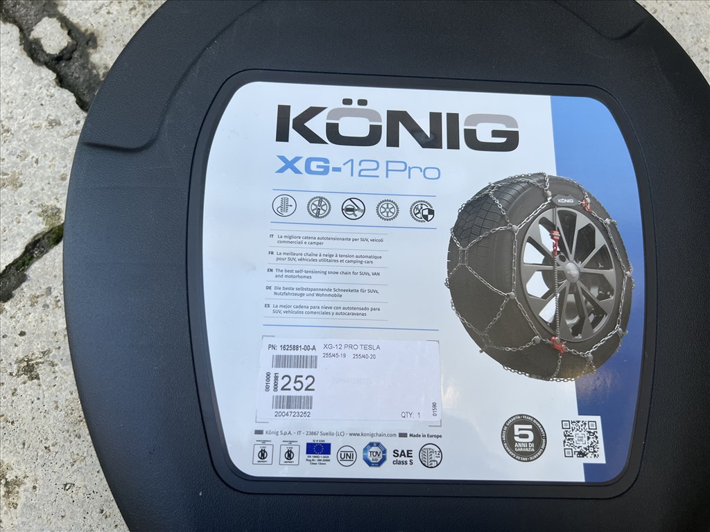 Tesla Model Y hólánc Tesla König XG-12 Pro Model Y hólánc bérlés is 2. kép