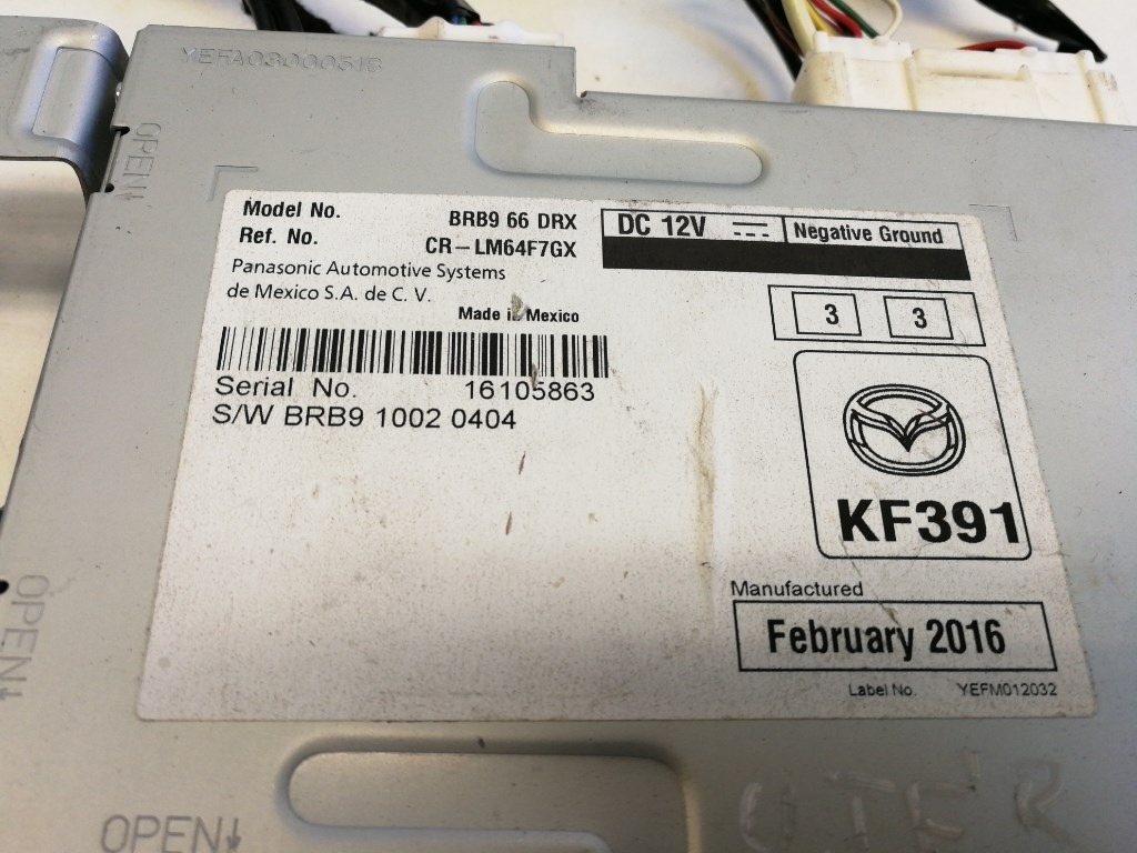 Mazda 3 (BM) erõsítõ BRB966DRX 3. kép