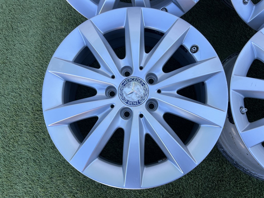 5x112 16" Mercedes gyári alufelni + TPMS 6,5Jx16h2 ET49 3. kép