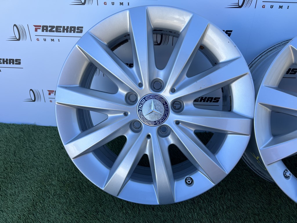 5x112 16" Mercedes gyári alufelni + TPMS 6,5Jx16h2 ET49 5. kép