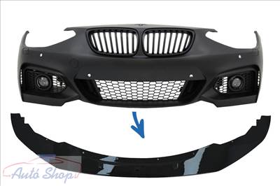 Első lökhárító Toldat spoiler BMW 1-es széria F20 F21 (2011-2014) 2-es széria F22 F23 (2014-up) M Sport M-Performance Design modellekhez