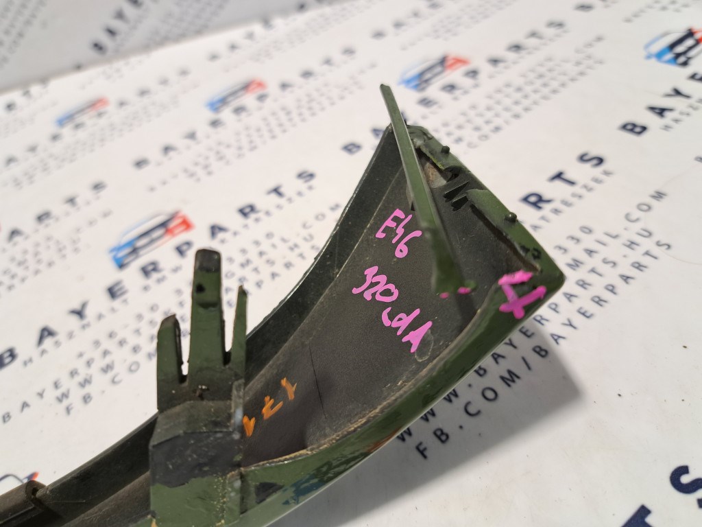 BMW E46 facelift coupe cabrio jobb elsõ zöld lámpamosós bajuszléc bajusz léc - hibás 5. kép