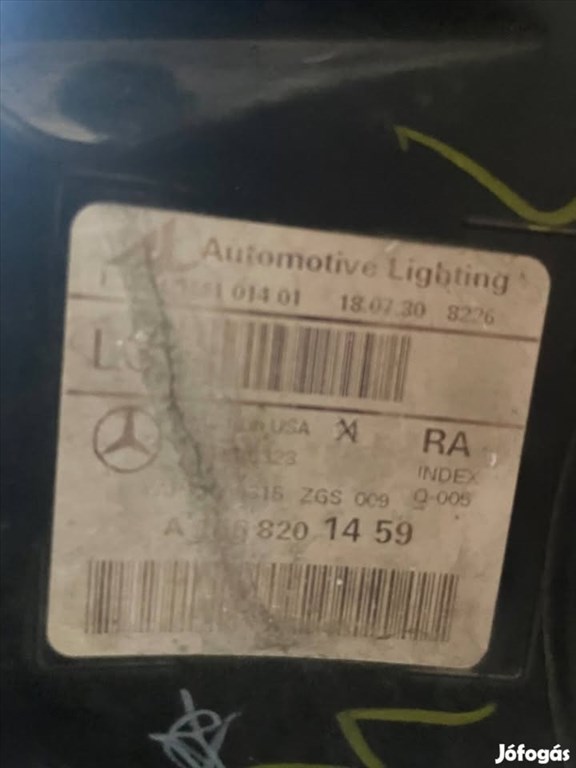 Mercedes ML jobb fényszóró A166 820 14 59  4. kép