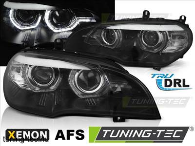 BMW X5 E70 07-10 XENON DRL LED BLACK AFS HID Tunin