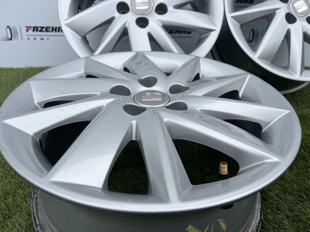 5x100 15" Seat gyári alufelni 6Jx15h2 ET38 6. kép