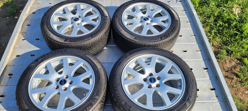 19" újszerű (gyári felni) alufelni, rajta 255/50 használt Michelin téli gumi gumi  1. kép