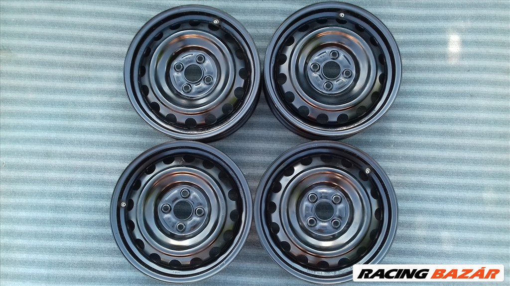  4x100 lyukosztású 5J 15" használt Toyota (gyári felni) lemezfelni + TPMS / Suzuki Kia Hyundai 1. kép