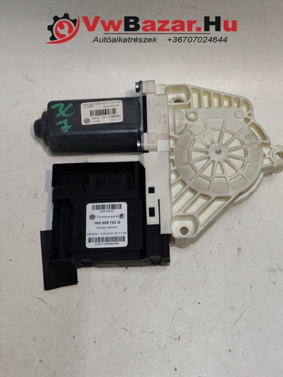 Ablakemelő motor VW Passat B6 1k0959792g 1K0959792G 1. kép