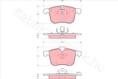 FÉKBETÉT KÉSZLET, TÁRCSAFÉK - VECTRA, 9-3X, BLS, SIGNUM, 9-3 - GDB1567, GDB1567 -  - TRW Egyéb GDB1567
