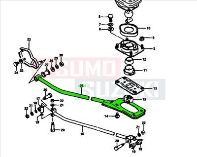 Maruti 800 sebváltó rudazat 28260-84300