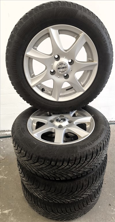  Continental Winter Contact 175/65R14 téli gumi ENZO 14" alufelnire szerelve eladó!  1. kép