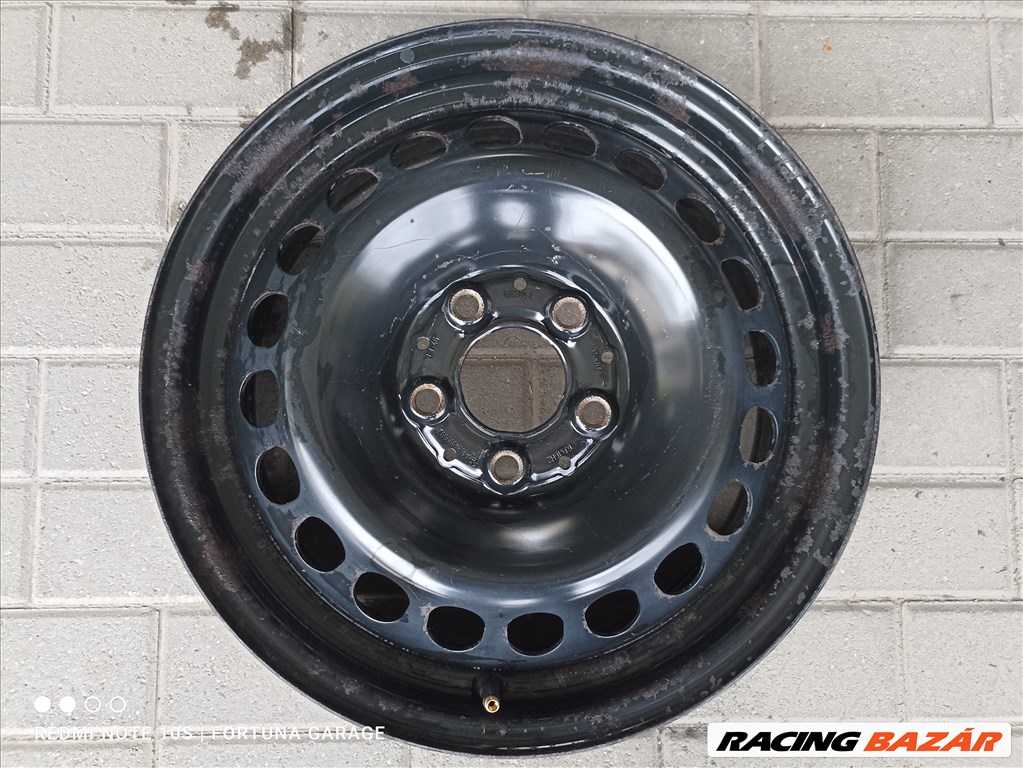 5x112 16" Mercedes használt lemezfelni garnitúra dísztárcsával (650) 3. kép