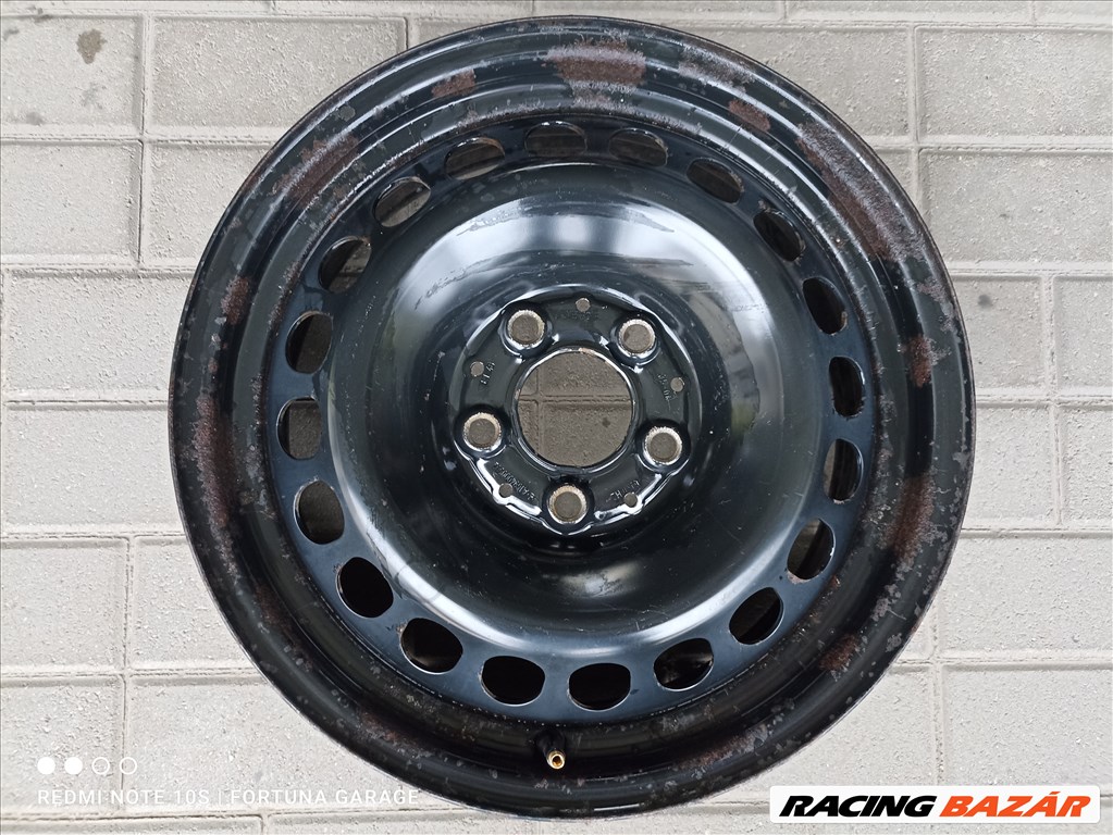 5x112 16" Mercedes használt lemezfelni garnitúra dísztárcsával (650) 4. kép