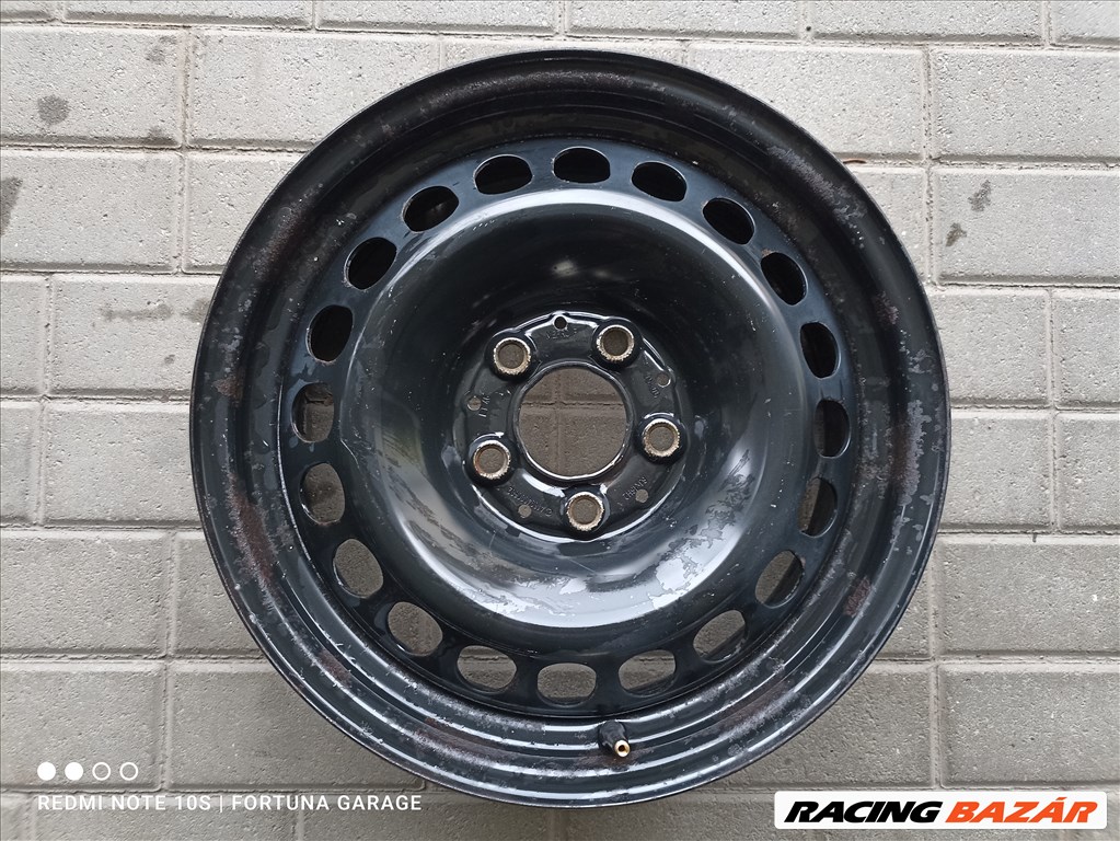 5x112 16" Mercedes használt lemezfelni garnitúra dísztárcsával (650) 5. kép