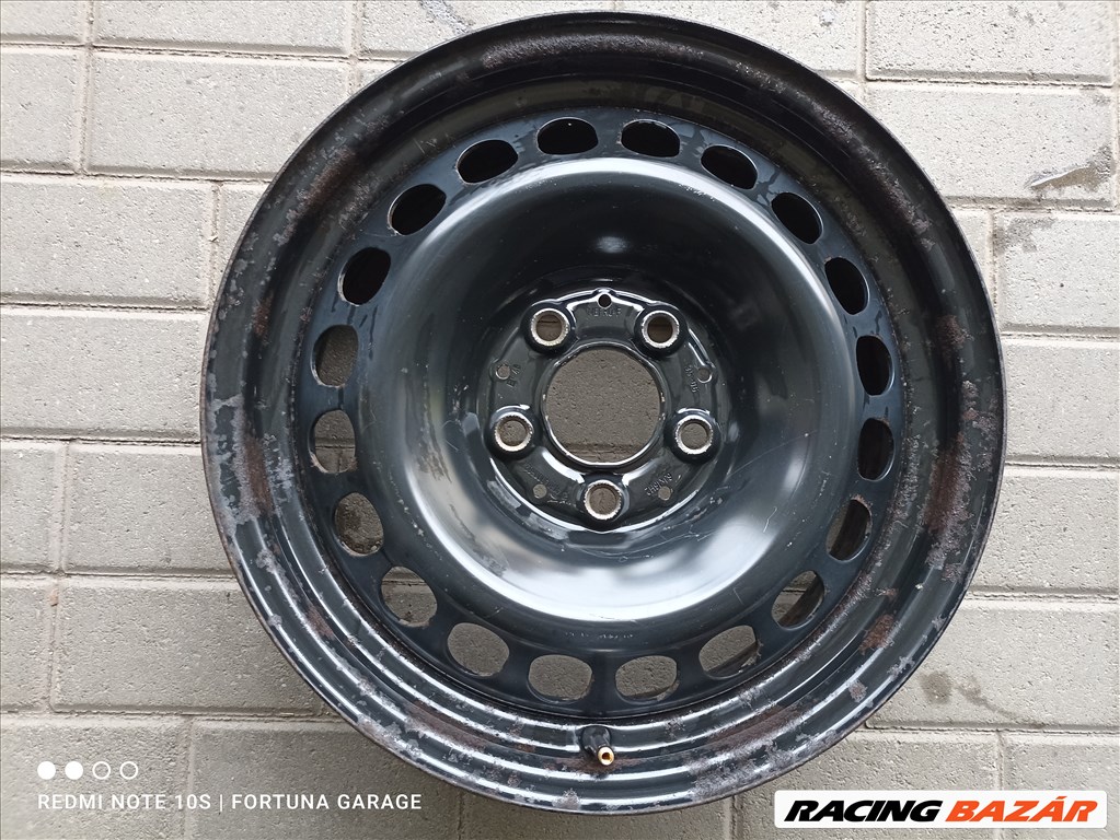 5x112 16" Mercedes használt lemezfelni garnitúra dísztárcsával (650) 6. kép