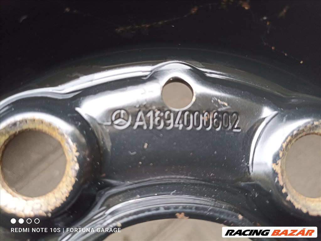 5x112 16" Mercedes használt lemezfelni garnitúra dísztárcsával (650) 7. kép