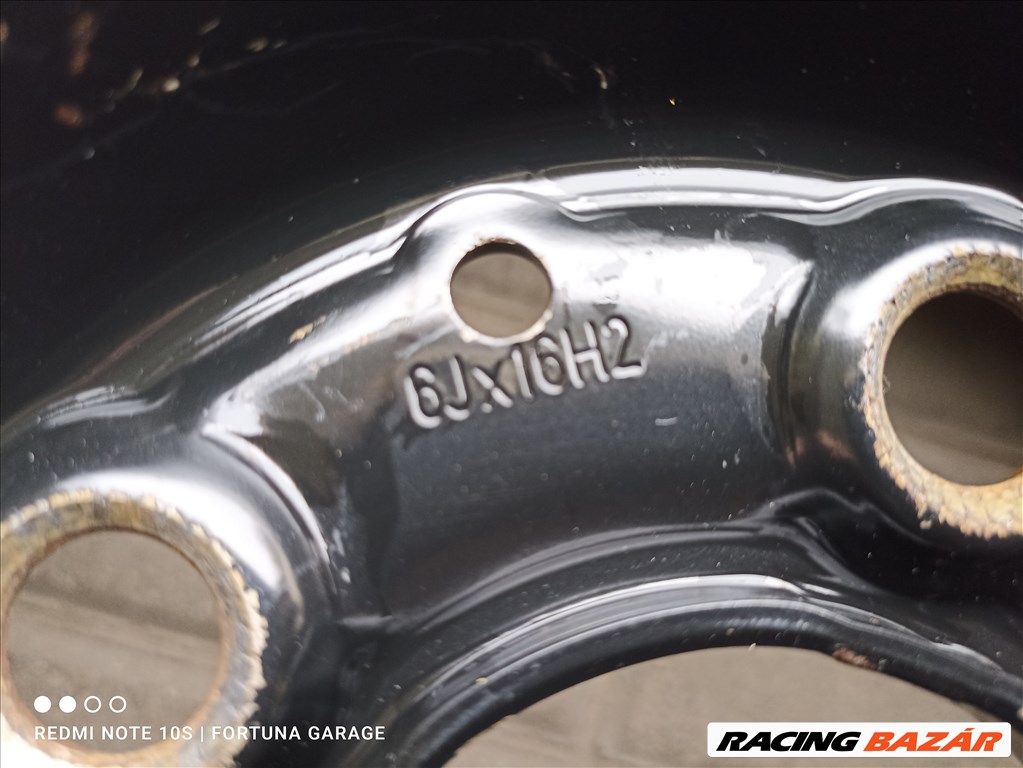 5x112 16" Mercedes használt lemezfelni garnitúra dísztárcsával (650) 8. kép