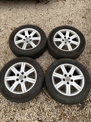  5x112 lyukosztású 16" újszerű (gyári felni) alufelni, rajta 225/55 kopott Sailun téli gumi gumi 