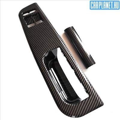Volkswagen ajtóbehúzó , fogantyú borítás sofőr - Golf 4 Bora Passat - 2x elektromos ablakos - Carbon mintás