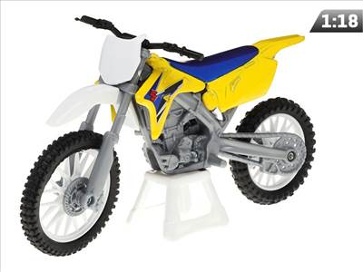Motor modell – Suzuki RM-Z450 (1:18, sárga)