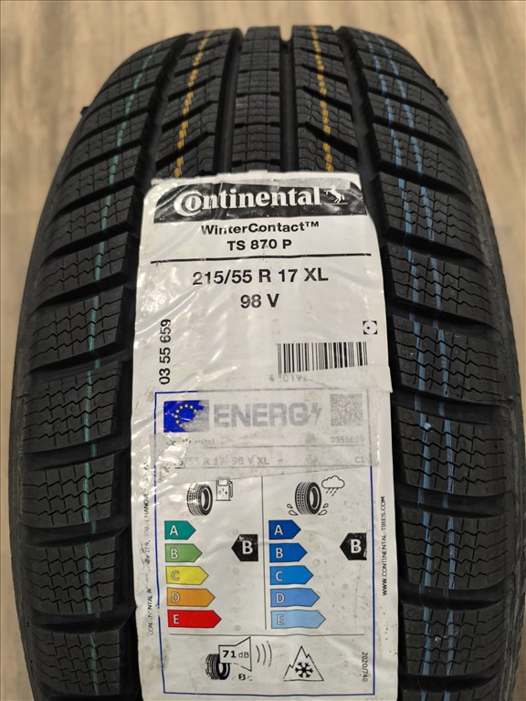 215/55R17 ÚJ Continental téli gumi garnitúra 215/55 r17 2. kép