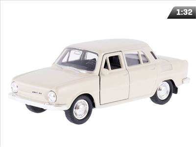 Skoda 100 modellautó 1:32 - krémszínű
