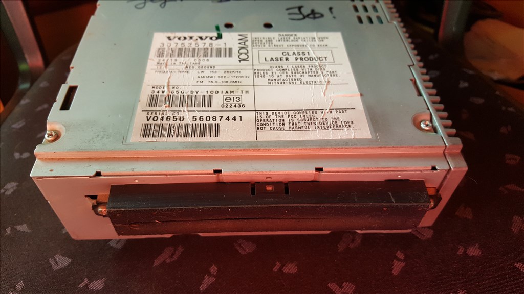 Volvo 30752578 S40 V50 C30 C70 CD-lejátszó 1. kép