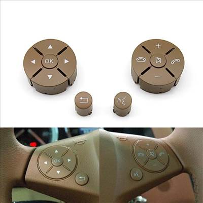 Mercedes-Benz W204 X204 W212 W207 multikormány gombok - bézs párban
