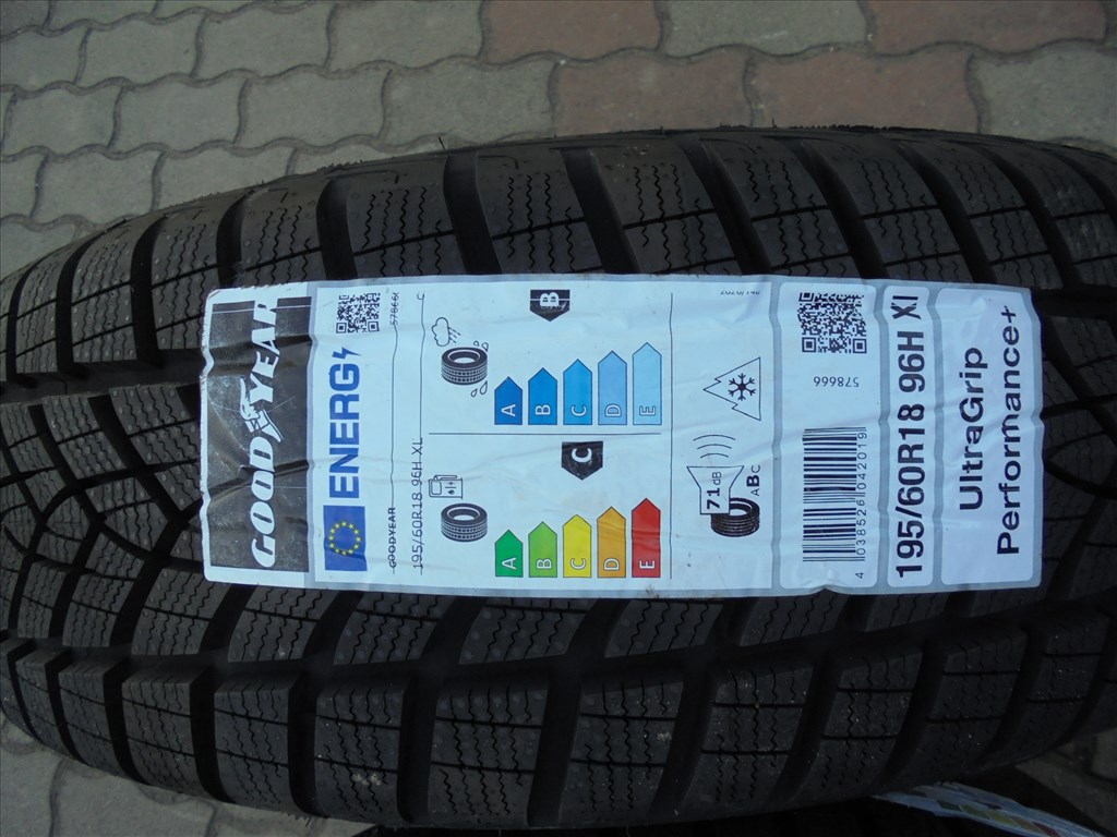  Akció !!! Új 195/60 R 18" 2022-es Goodyear téli gumi eladó 1. kép