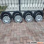  5x112 VW 16" használt lemezfelni, 205/55 használt Continental téli gumi gumi (6mm) dísztárcsával