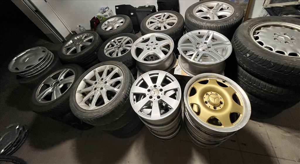 Mercedes alufelni garnitúrák 15-16-17/TÖBB DARAB /A-osztály/B-osztály/C-osztály/CLK/CLC/S-osztály 3. kép