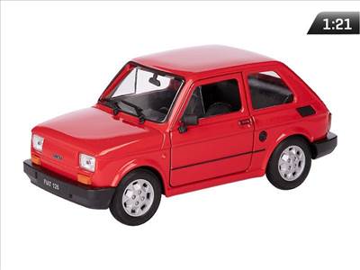 Autó modell – Fiat 126p PRL (1:21, piros)