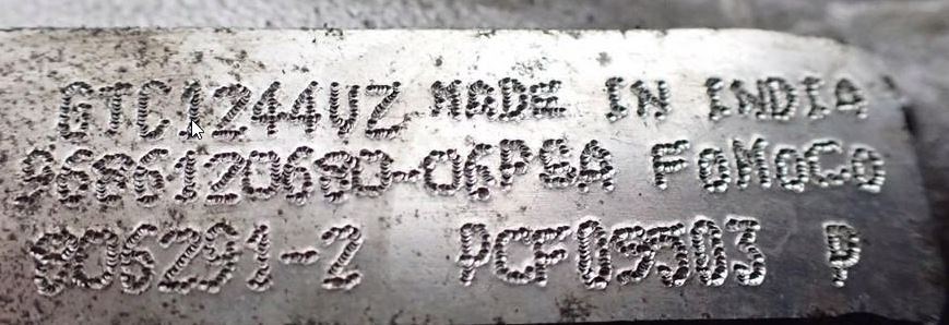 Ford Focus Mk3, C-max Mk2 1.6 TDCi, Citroën C4 II, Peugeot 3008 I T1DA T1DB turbó 9686120680 2. kép