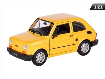 Autó modell – Fiat 126p PRL (1:21, sárga)