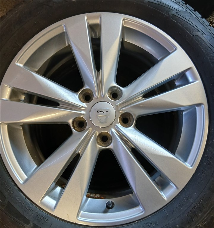  5x114.3 17" használt (gyári RENAULT) alufelni, 215/65R17  új Pirelli 2021 téli gumikkal 4. kép