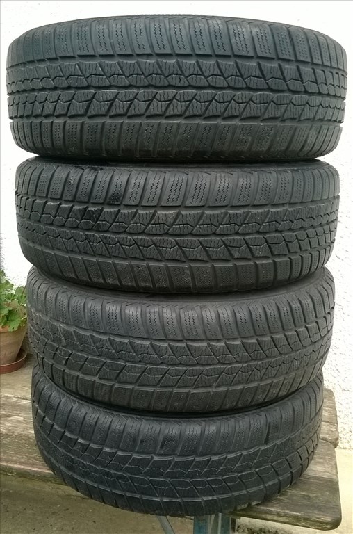 Eladó 4db 15-ös 4x108-as Citroen-Peugeot lemezfelni 185 60R15 Barum téli gumival 2. kép