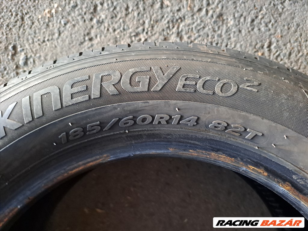 4db 185/60 R14 Hankook kinergy eco 2 Nyári gumi eladó!!! (DOT2019) ára! 9000Ft/db 6,5mm minta 7. kép