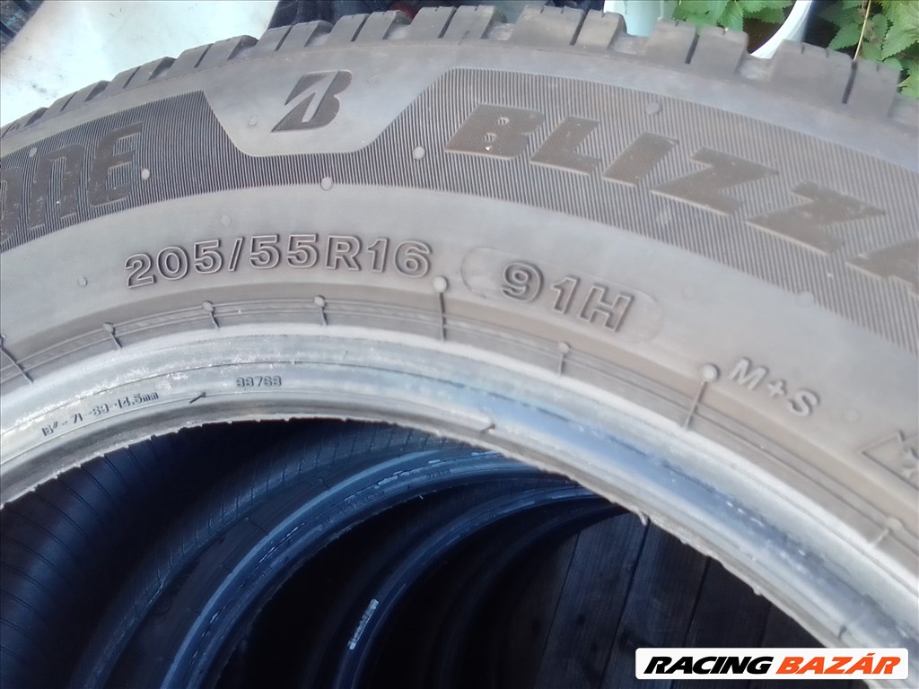  205/55R16 Bridgestone Blizzak6 újszerű 2024-es téli gumi garnitúra 6. kép