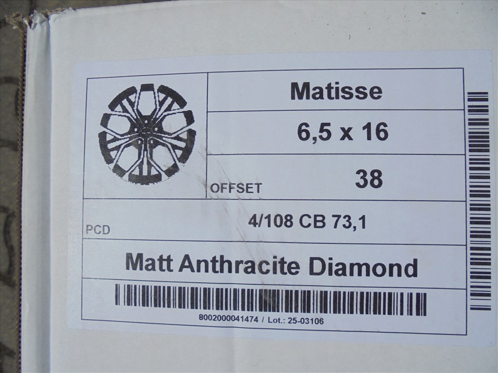 Vadi új GMP 16-os 4 x 108-as alufelni eladó 3. kép