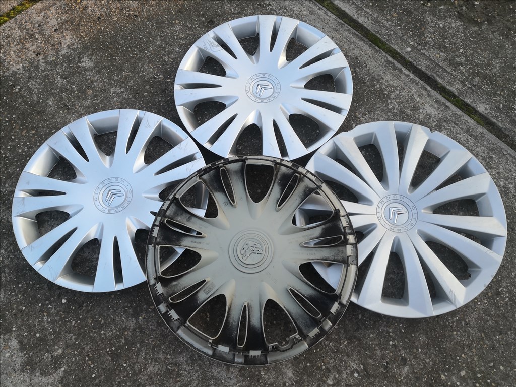 Citroen 16-os gyári dísztárcsa 3db 2. kép