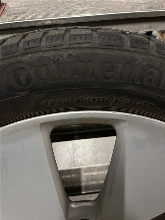  19" használt alufelni, rajta 155/70 használt Continental téli gumi gumi  5. kép