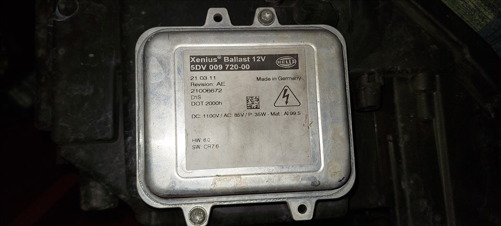 Opel Insignia A xenontrafó 2013 ig 1. kép