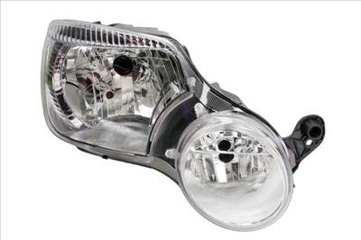 Skoda utángyártott új jobb első fényszóró FSZ H4/H7 +ködl.(motorral) TYC 5l1941018a