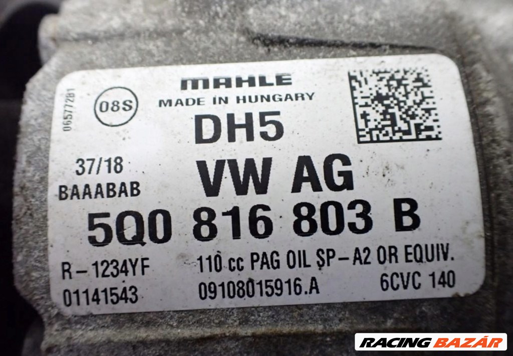 Volkswagen Golf VII, Seat León III 1.5 TSI klímakompresszor 5Q0816803B 2. kép